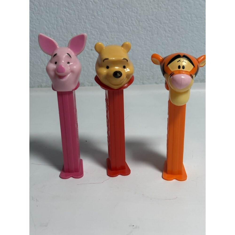 PEZ Winnie the Pooh Set of 3 Winnie Tigger Piglet Candy Pez Dispenser Toy